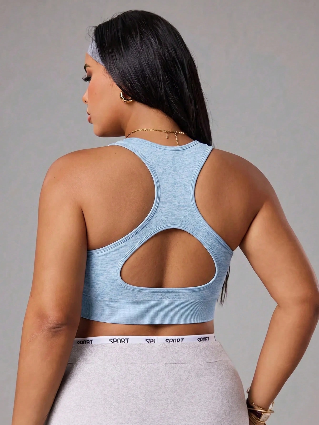 Plus Size Seamless Sports Bra  - Sports Bra Racerback ulasan dan harga